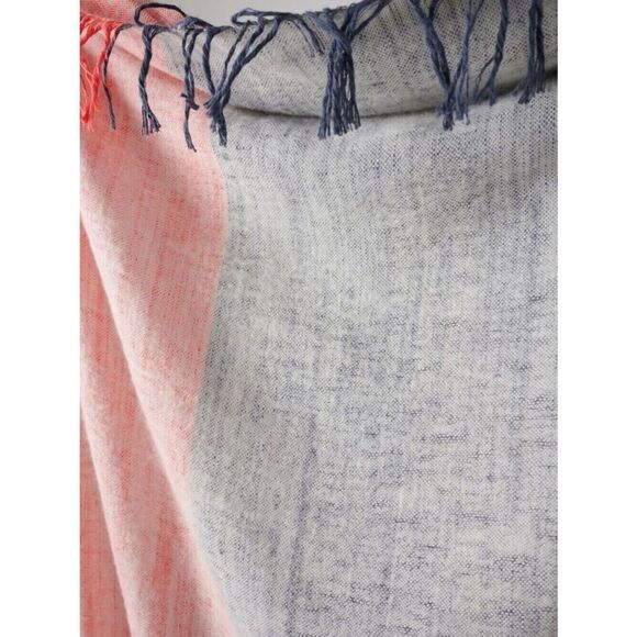 New Anthropologie Brushed Colorblock Throw Blanket - Picture 3 of 5